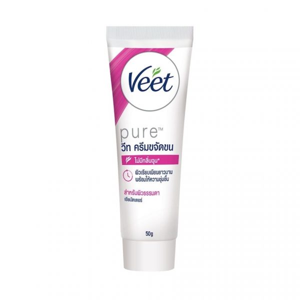 Крем для удаления волос Veet с чистым маслом ши, 50 г. - Veet Hair Removal Cream Pure Shea Butter 50 G. ครีมกำจัดขน แว๊กซ์ขน