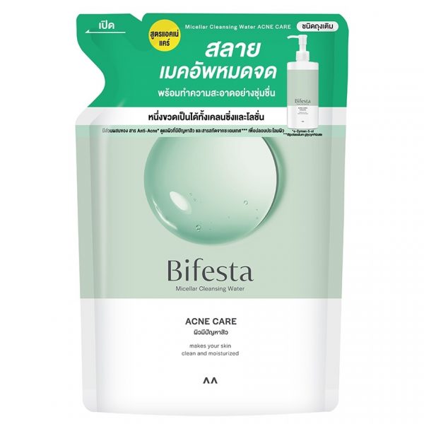 Сменный блок мицеллярной очищающей воды от прыщей Bifesta 360 мл. - Bifesta Micellar Cleansing Water Acne Refill 360 ml.