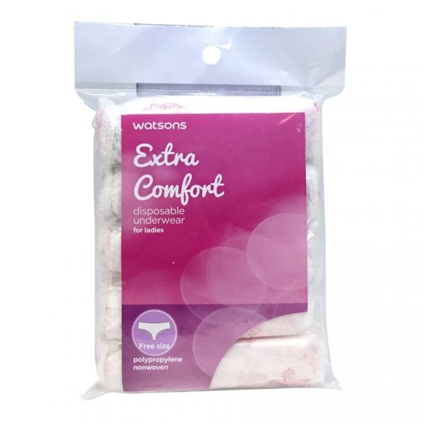 Одноразовые трусы Watsons Extra Comfort (женские - свободный размер) 5 шт. - Watsons Extra Comfort Disposable Underwear ( Ladies - Free Size ) 5pcs.