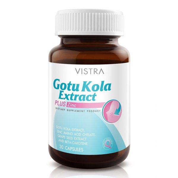 «Вистра Экстракт готу кола плюс цинк 30 капсул» - Vistra Gotu Kola Extract Plus Zinc 30cap