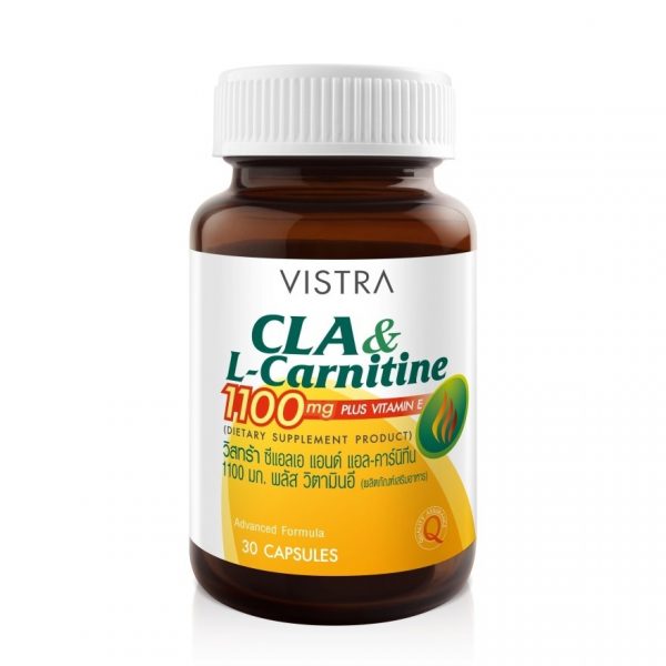 Vistra CLA L-карнитин 1100 мг плюс витамин Е 30 капсул - Vistra CLA  L-Carnitine 1100mg Plus Vitamin E 30Capsules