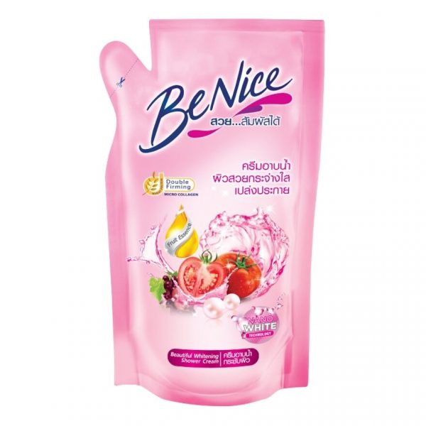 Крем для душа Benice Beautiful Whitening 400 мл (сменная упаковка) - Benice Shower Cream Beautiful Whitening 400 Ml. (Refill)