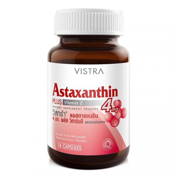 <p><strong>Вистра Астаксантин 4 мг плюс витамин Е (14 капсул)</strong></p> - Vistra Astaxanthin 4 mg Plus Vitamin E 14 Capsules