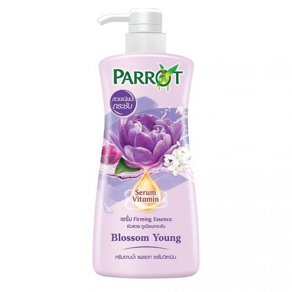 Жидкое мыло Parrot с витамином Blossom Young 450 мл. ผิวสวย и - Parrot Liquid Soap Serum Vitamin Blossom Young 450 Ml. ผิวสวย เนียนกระชับ