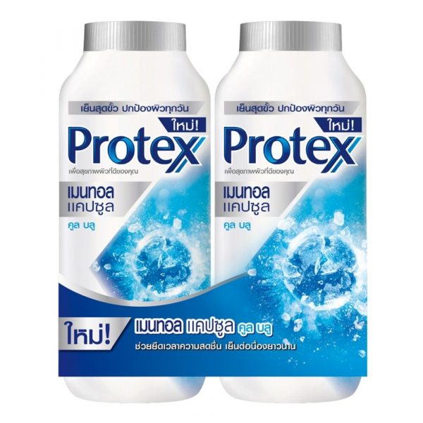 Капсулы с тальком Protex Menthol Cool Blue 280 г. Двойная упаковка - Protex Talcum Powder Menthol Capsules Cool Blue 280 G. Twin Pack