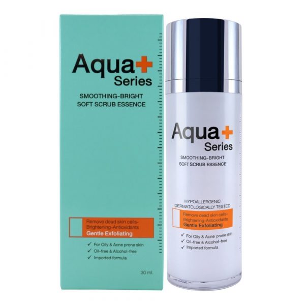 Мягкая скраб-эссенция для смягчения и осветления кожи Aqua+ Series 30 мл. - Aqua+ Series Smoothing-Bright Soft Scrub Essence 30ml.