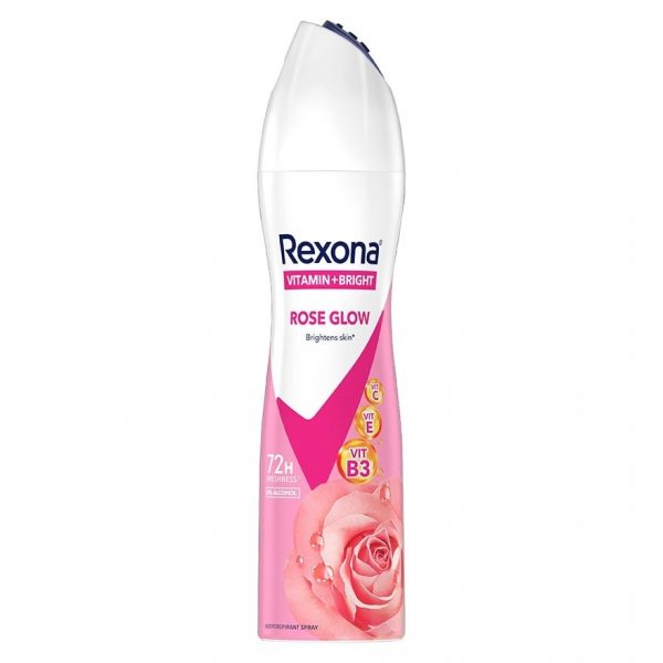 Антиперспирант Rexona Spray Витамин + Яркое розовое сияние 135 мл. Новости - Rexona Spray Vitamin + Bright Rose Glow Antiperspirant 135 Ml. สเปรย์ลดเหงื่อระงับกลิ