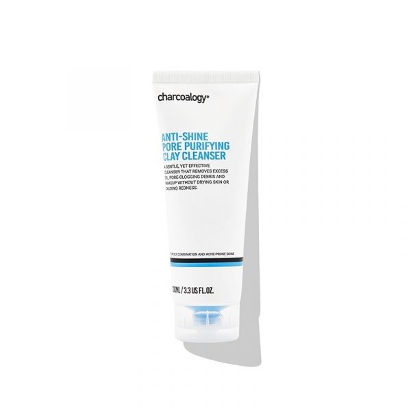 Очищающее глиняное средство для пор Charcoalogy Anti-Shine 100 мл. - Charcoalogy Anti-Shine Pore Purifying Clay Cleanser 100 ml.