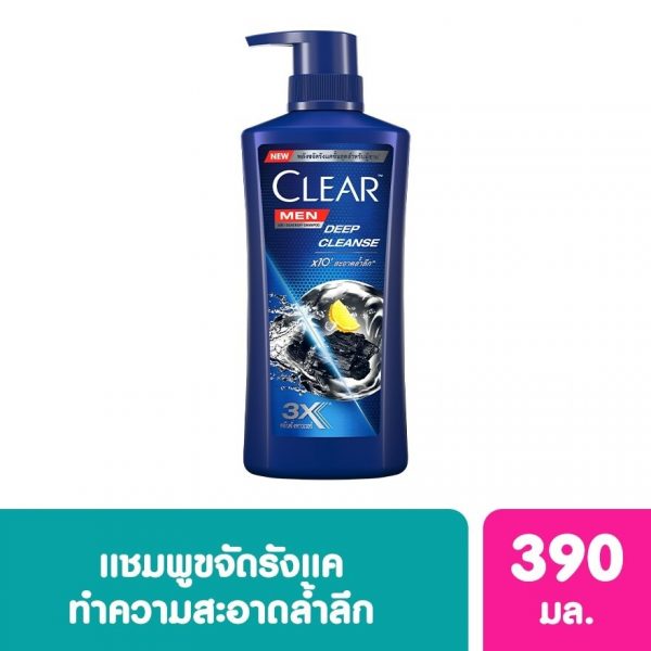 Clear Men Шампунь против перхоти Deep Cleanse 390 мл. แชมพูขจัดรังแค - Clear Men Shampoo Anti Dandruff Deep Cleanse 390 Ml. แชมพูขจัดรังแค