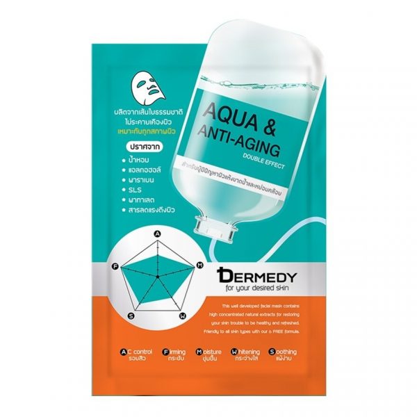 Маска двойного действия Dermedy Aqua Anti-Aging 1 - Dermedy Aqua  Anti-Aging Double Effect Mask 1's