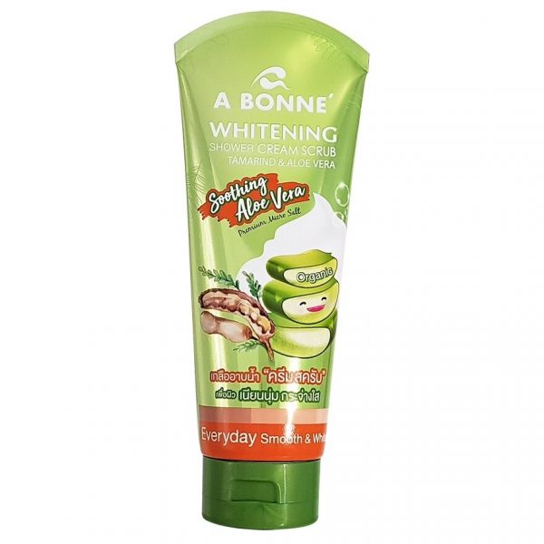 Отбеливающий крем-скраб для душа BONNE Тамаринд и алоэ вера 350 г. - A BONNE Whitening Shower Cream Scrub Tamarind and Aloe vera 350 G.