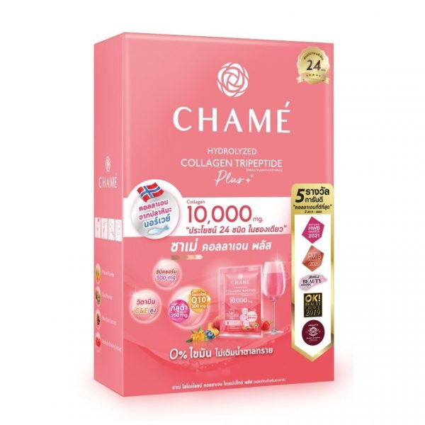 Хэйдо Коллаген Гидролизат Трипептид Плюс 10000 мг × 15 г (10 саше) - Chame Hydrolyzed Collagen Tripeptide Plus 10000mg 15gx10 Sachet