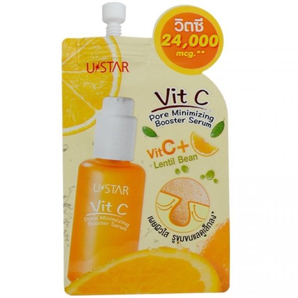 Ustar Vit C Сыворотка-усилитель для уменьшения пор, 8 г. - Ustar Vit C Pore Minimizing Booster Serum 8g.