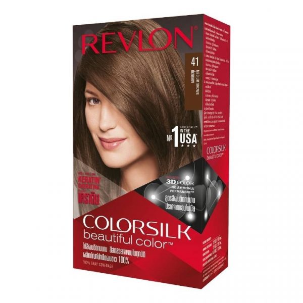 Revlon Colorsilk Beautiful Color с кератином № 41 Средне-коричневый - Revlon Colorsilk Beautiful Color With Keratin No.41 Medium Brown