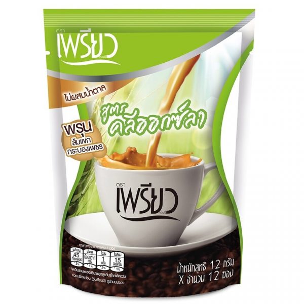 Растворимый кофе Preaw со вкусом Cleoxla, 12 пакетиков - Preaw Instant Coffee Cleoxla Flavor 12sac