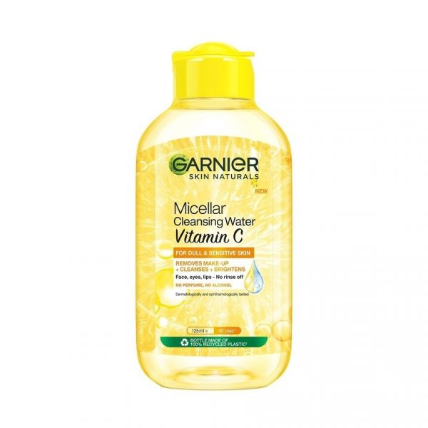 Мицеллярная очищающая вода Garnier Skin Naturals с витамином С 125 мл. Новости - Garnier Skin Naturals Micellar Cleansing Water Vitamin C 125 Ml. เช็ดล้างเครื่องสำอาง