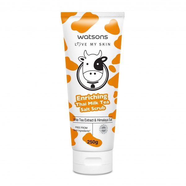 Обогащающий соляной скраб с тайским молочным чаем Watsons Love My Skin 250 г. - Watsons Love My Skin Enriching Thai Milk Tea Salt Scrub 250g.