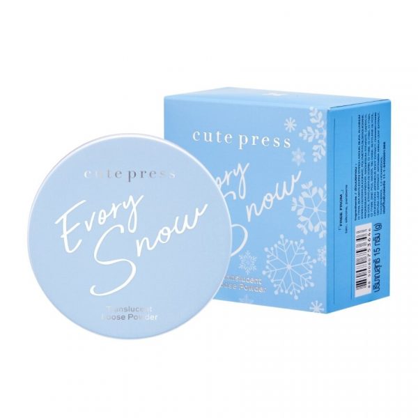Куит Пресс Эвори Сноу Прозрачная рассыпчатая пудра 15 г - Cute Press Evory Snow Translucent Loose Powder 15g.
