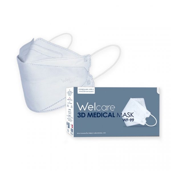 «Маска медицинская Welcare 3D WF-99 White, 50 шт. / упаковка» - Welcare 3D Medicals Mask WF-99 White 50pcs./box