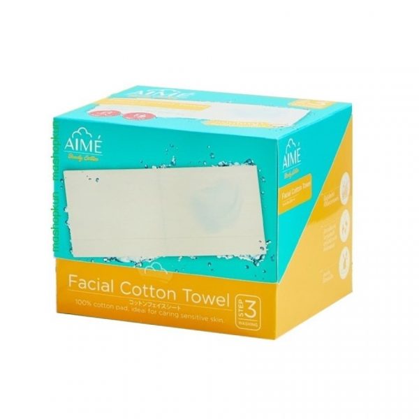 Тканевые ватные полотенца для лица АИМЕ, 40 штук - AIME Facial Cotton Towel 40 pcs