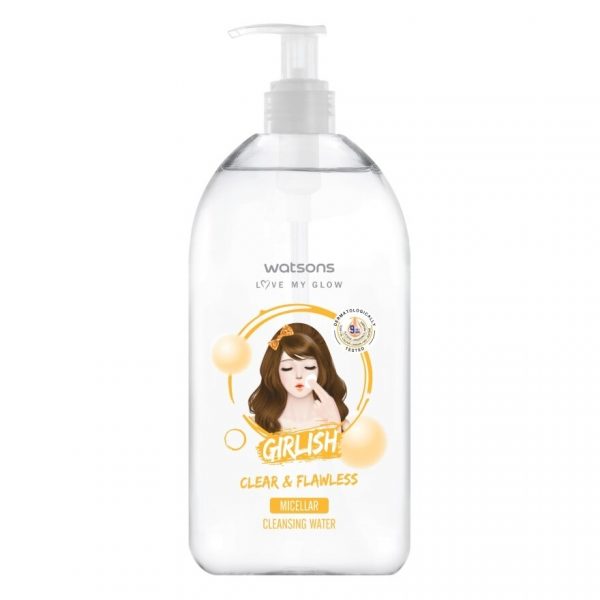 Очищающая мицеллярная вода Watsons Girlish Clear Flawless 485 мл - Watsons Girlish Clear  Flawless Micellar Cleansing Water 485ml