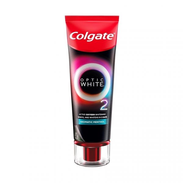 Зубная паста Colgate «Осветляющая Опти Вайт О2 Аромат мята-ментол», 85 г - Colgate Toothpaste Optic White O2 Aromatic Menthol 85 G.