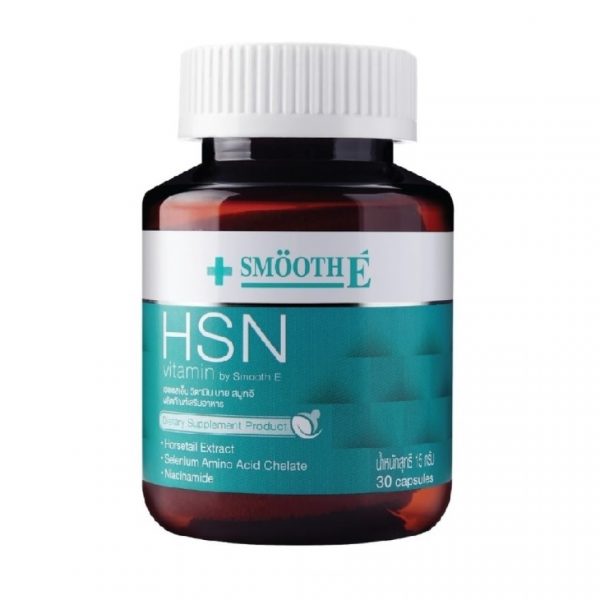 Smooth E HSN: Комплекс витаминов для волос, кожи и ногтей (30 капсул, формула 3в1) - Smooth E HSN Vitamin 30 Capsules 3in1 Hair Skin Nail Vitamin