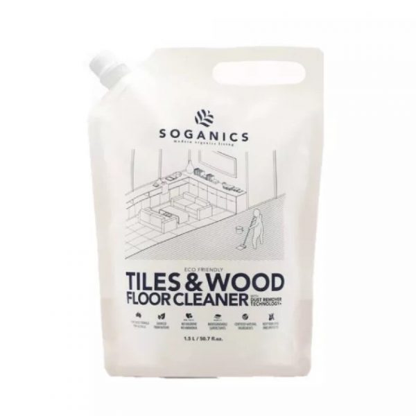 Сменный блок чистящего средства для деревянных полов SOGANICS Tile - Эвкалипт 1,5 л - SOGANICS Tile  Wood Floor Cleaner Refill - Eucalyptus 1.5L