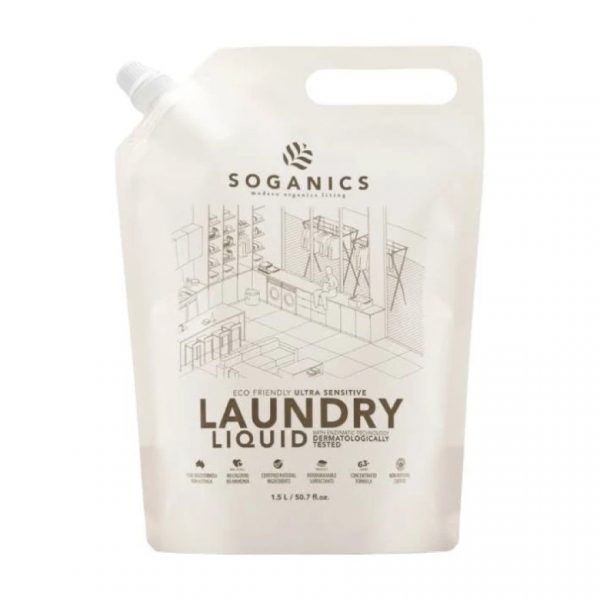 SOGANICS Laundry Liquid Refill - Eucalyptus 1.5L