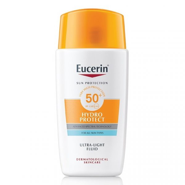 Eucerin Sun Hydro Protect Ultra Light Fluid SPF50+ 50 мл. Защита от солнца для всех типов кожи. - Eucerin Sun Hydro Protect Ultra Light Fluid SPF50+ 50 ml. Sun Protect for All skin ty