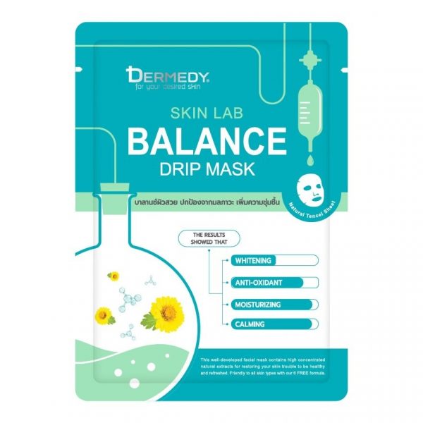 Dermedy Skin Lab Balance Drip Mask 1’S Глубокий увлажняющий крем ผิวแพ้ง่าย - Dermedy Skin Lab Balance Drip Mask 1'S มาสก์หน้า ปรับผิวให้สมดูล ผิวแพ้ง่าย