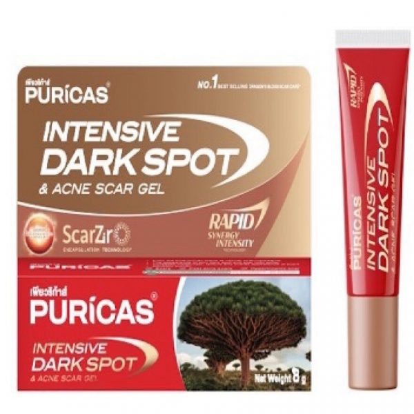 Пурикас Интенсив от пигментных пятен и шрамов после акне гель 8 г - Puricas Intensive Dark Spot  Acne Scar Gel 8G