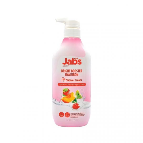 Крем для душа Jabs Bright Booster Hyaluron 400 мл. ครีมอาบน้ำ - Jabs Shower Cream Bright Booster Hyaluron 400 Ml. ครีมอาบน้ำ