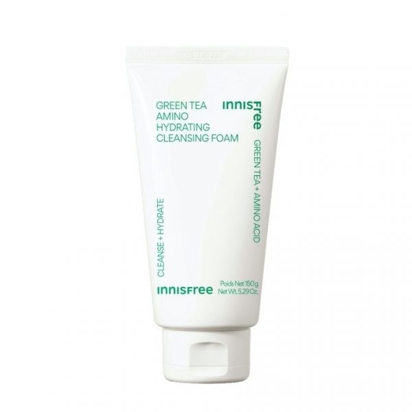 Innisfree Очищающая пенка с аминокислотами зеленого чая, 150 г. - Innisfree Cleansing Foam Green Tea Amino Hydrating 150 G. โฟมล้างหน้า