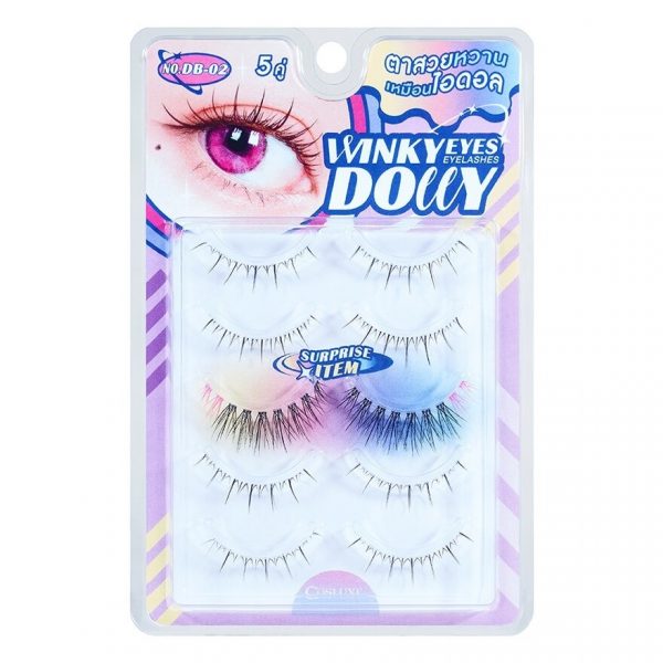 Кослакс Винки Айс Дольчи Лэшес (5 пар) № DB-02 - Cosluxe Winky Eyes Dolly Eyelashes 5Pairs No. DB-02