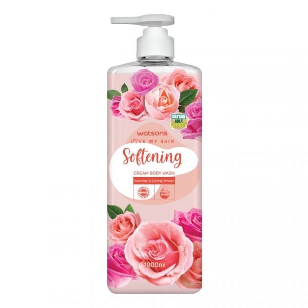 Смягчающий крем для душа Watsons Love My Skin 1000 мл. - Watsons Love My Skin Softening Cream Body Wash 1000ml.