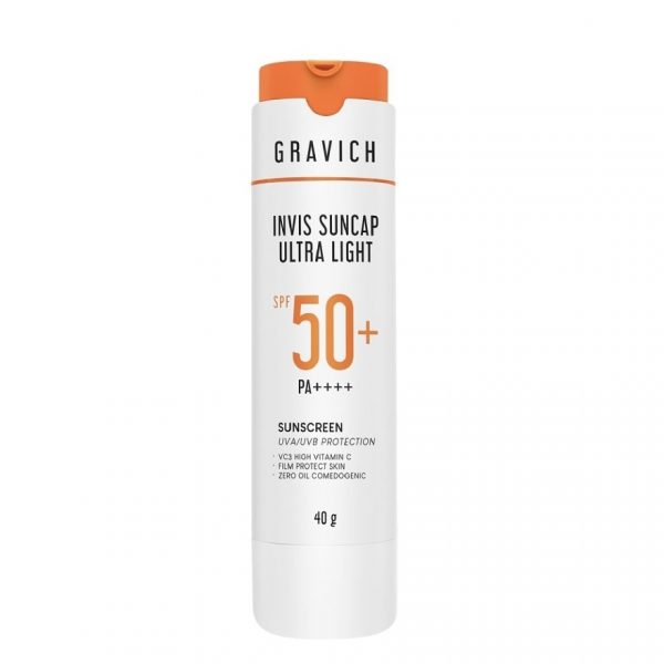 Гравич Инвиз Санкэп Ультра Лайт Солнцезащитный крем SPF 50+ PA+++ 40 г. - Gravich Invis Suncap Ultra Light Sunscreen SPF 50+ PA++++ 40 g.