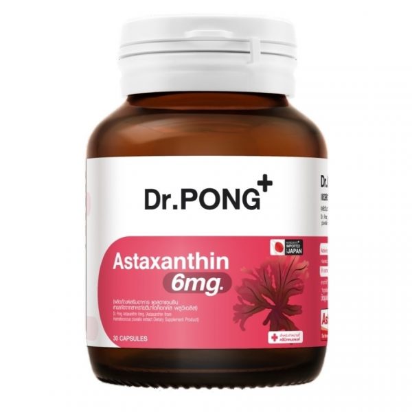 Dr.Pong Астаксантин 6 мг, 30 капсул - Dr.Pong Astaxanthin 6 mg. 30 Capsules