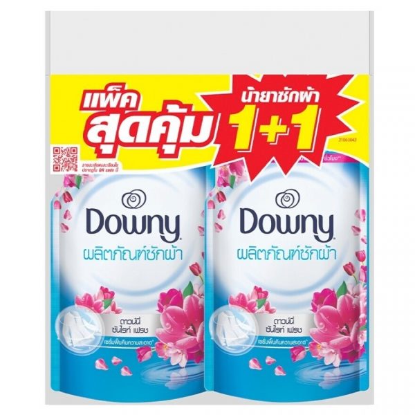 Жидкое концентрированное моющее средство Downy Sunrise Fresh Clean, сменная упаковка 460 мл, упаковка 2 шт. - Downy Liquid Concentrate Detergent Sunrise Fresh Clean Refill 460 Ml.Pack2
