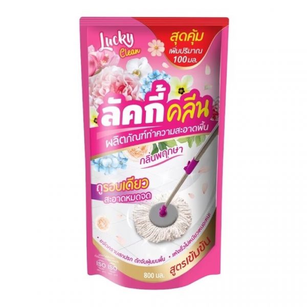 Средство для мытья полов Lucky Clean Flora 800 мл. - Lucky Clean Floor Cleaner Flora 800ml.