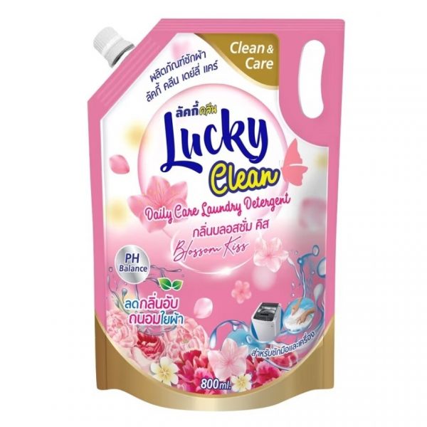 Средство для стирки Lucky Clean «Поцелуй цветка» 800 мл. - Lucky Clean Laundry Detergent Blossom Kiss 800ml.