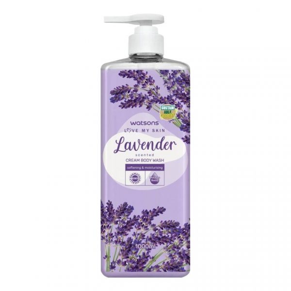 Крем-гель для душа с ароматом лаванды Watsons Love My Skin 1000 мл. - Watsons Love My Skin Lavender Scented Cream Body Wash 1000ml.
