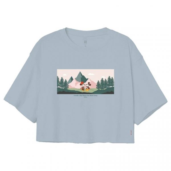 Джинсовые шорты Disney «Эмбре Мэйтен Кроп» (голубые), размер L - GQ Disney Embrace Motain Crop Blue Size L