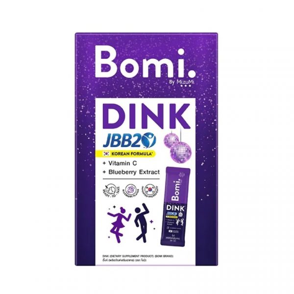 Bomi ДИНК — «Голубика» (4 саше × 2,5 г) - Bomi DINK Blueberry Flavor (4 Sachet x 2.5g.)