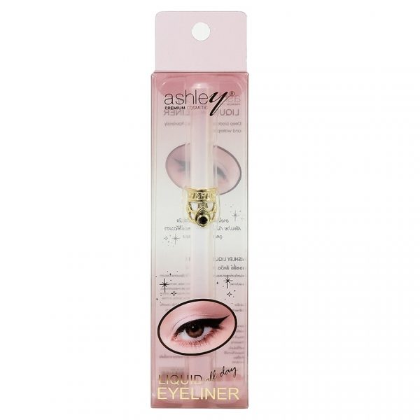 Жидкая подводка Эшли (Ashley) Черная, 0,5 г - Ashley Liquid Eyeliner 0.5g. Black
