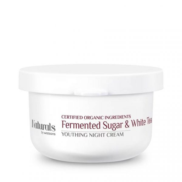 Омолаживающий ночной крем с ферментированным сахаром и белым чаем Naturals by Watsons 50 г. - Naturals by Watsons Fermented Sugar  White Tea Youthing Night Cream 50g.