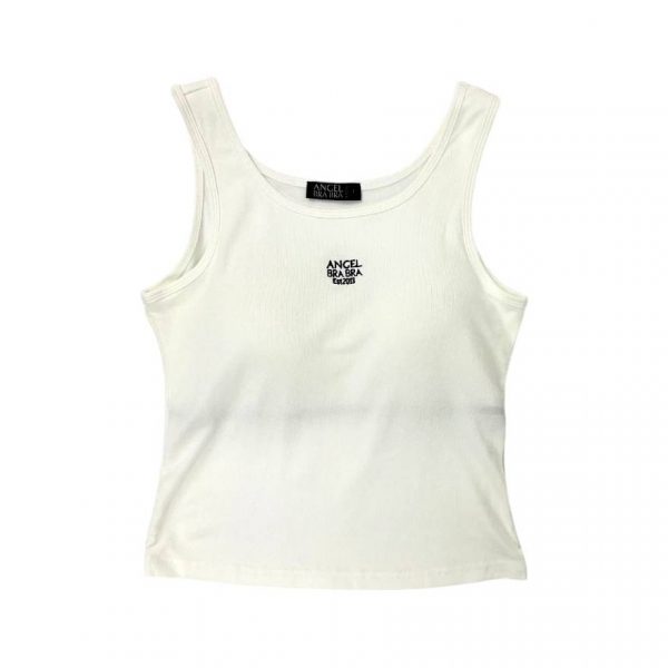 Ангельский бюстгальтер-топ танга «Радость» (Белый) - Angel Bra Bra Tank Top Delight White