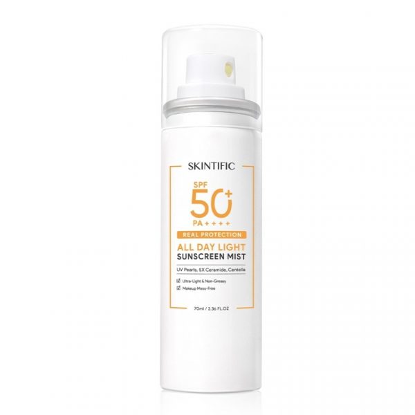 Скинсфайвик Реал Протекшн Ол Дэй Лайт Санскрин Майст Спф 50+ Па+++ 70 мл - Skintific Real Protection All Day Light Sunscreen Mist SPF50+ PA++++ 70 ml.
