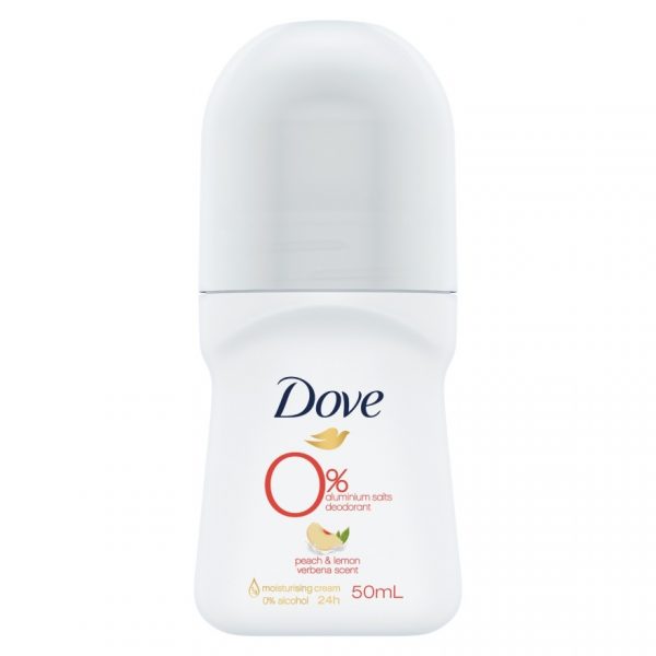 Шариковый дезодорант Dove Deo Roll-On 0 солей алюминия Персик Лимон Вербена 50 мл. - Dove Deo Roll-On 0 Aluminium Salts Peach  Lemon Verbena 50 Ml.