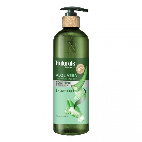 Натуралс Бай Ватсонс Алоэ Вера Сливочный Гель Для Душей 490 мл - Naturals By Watsons Aloe Vera Soothing Shower Gel 490ml